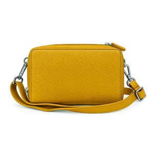 Large zip-around wallet / Mustard yellow